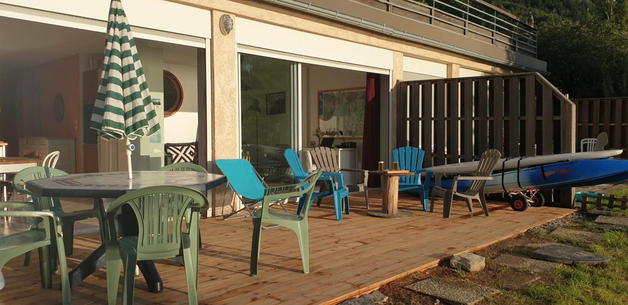 Rez De Plage-Canoe+Paddle-70M² Savines Exterior photo